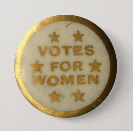 "Votes for women" lapel pin